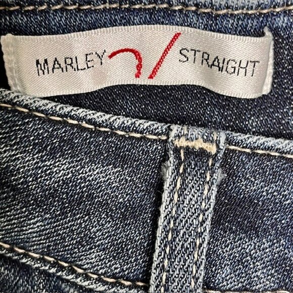 Vigoss Marley Straight High Rise 5-Pocket Jeans - Indigo Blue - 18 - Picture 6 of 9